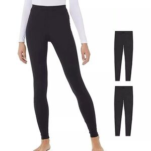 32 Degrees Heat Base Layer Black High-Waisted Leggings Long Johns Women’s XXL